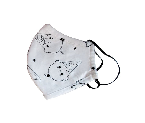 Adult Size Cotton Jersey Face Masks With Print